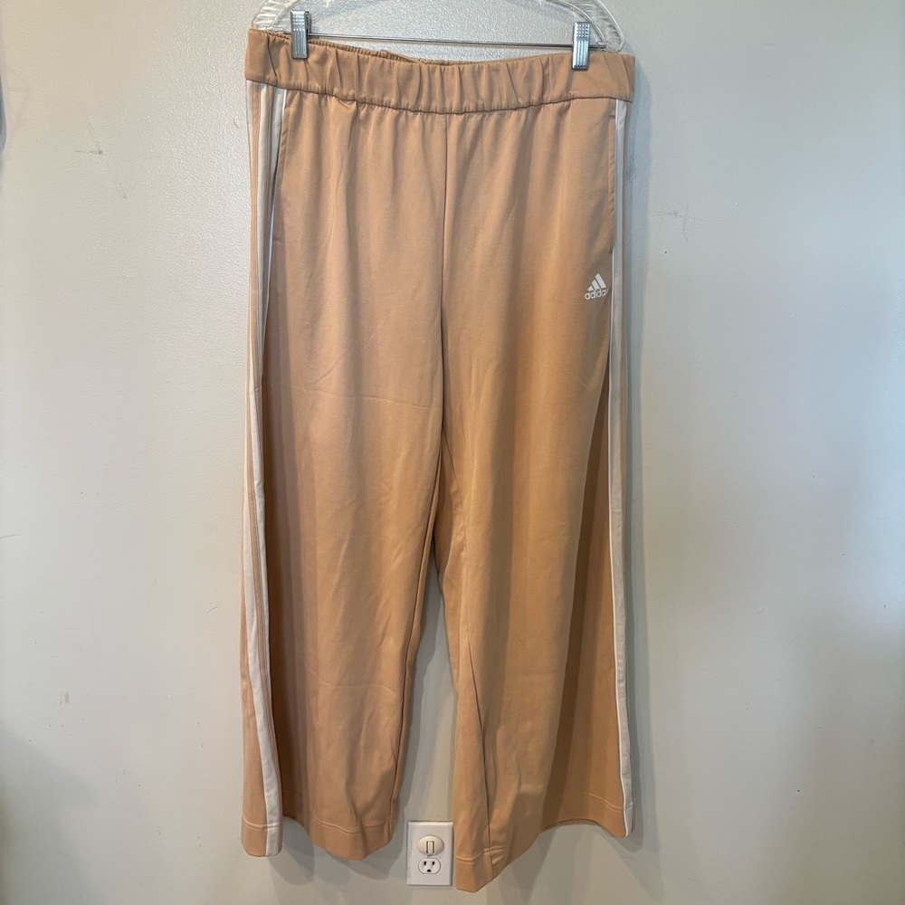 Adidas Teamsport Tracksuit Magic Beige Sweatshiet/Pants Set Women’s Size XL - Picture 2 of 11